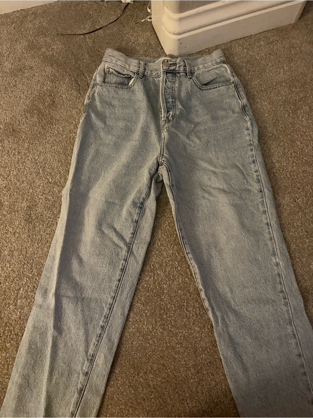 PacSun High Rise Light Blue Denim Jeans - Classic Straight Fit